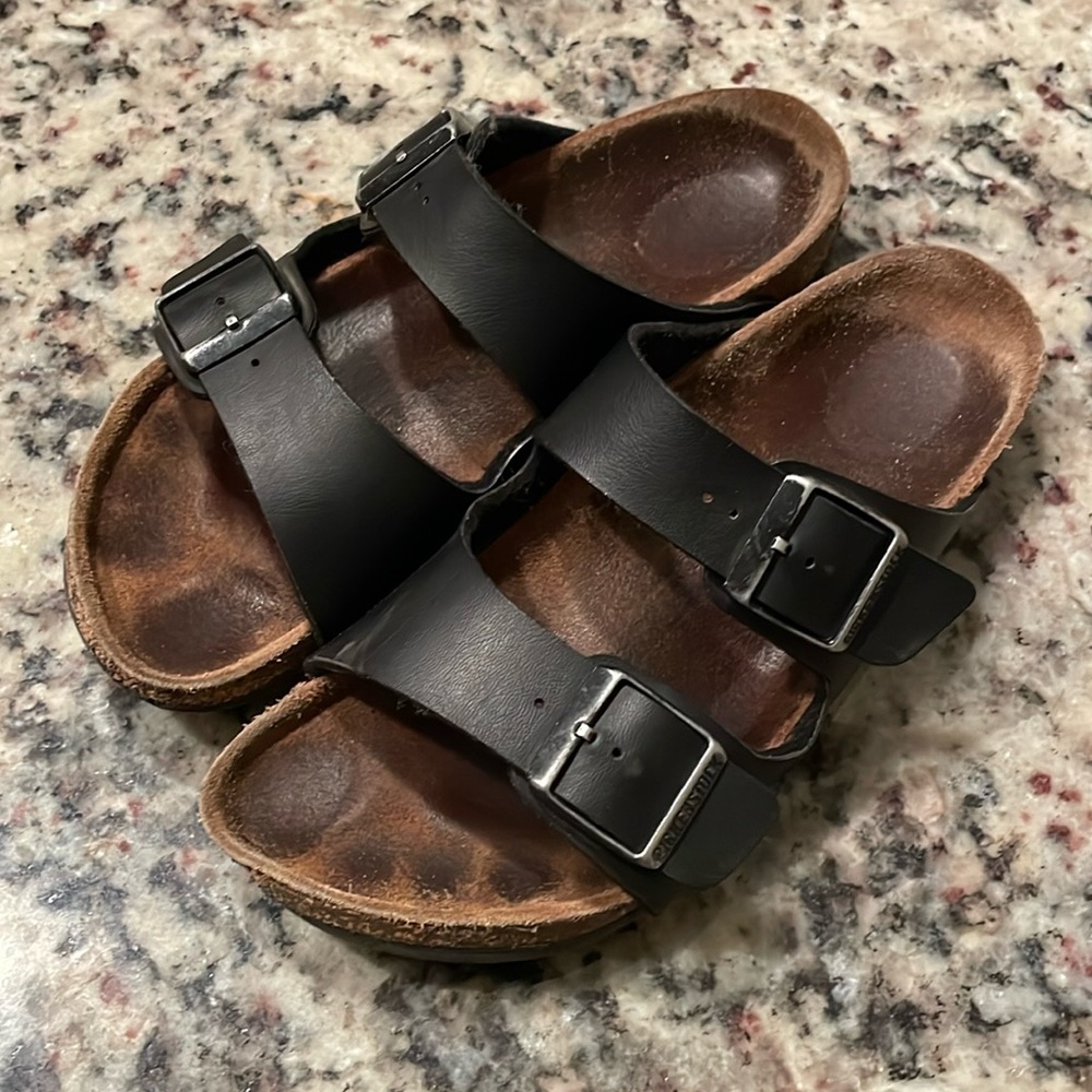 Birkenstock Arizona Sandals.